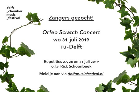 Oproep: zangers gezocht voor Orfeo Scratch Concert